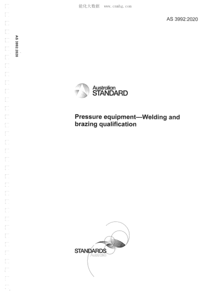 AS 3992-2020  Pressure equipment - Welding and brazing qualification