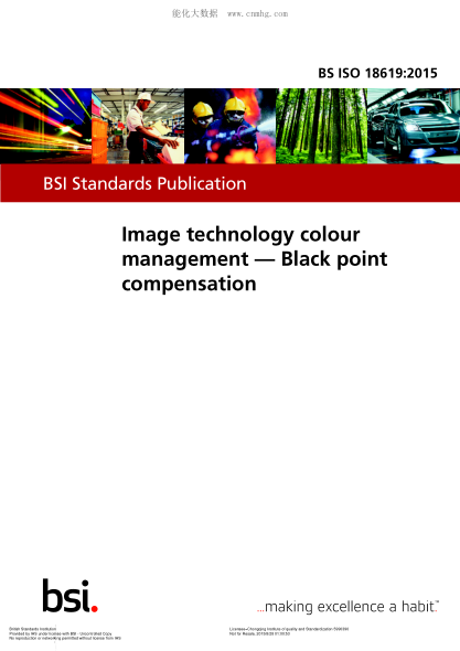 BS ISO 18619-2015 圖像技術(shù)色彩管理 黑點補償 Image technology colour management. Black point compensation