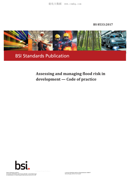 BS 8533-2017   Assessing And Managing Flood Risk In Development. Code Of Practice