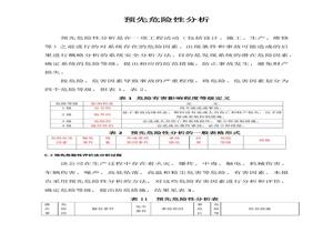 預(yù)先危險(xiǎn)性分析含表格（8頁(yè)）docx