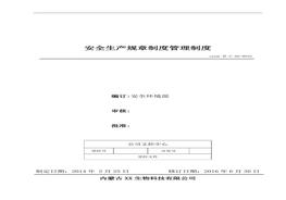 32、安全生產(chǎn)規(guī)章制度管理制度doc