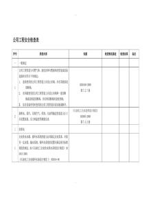 公用工程安全檢查表doc