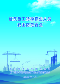 浙江省建筑施工特種作業(yè)人員安全防范要點 2023年